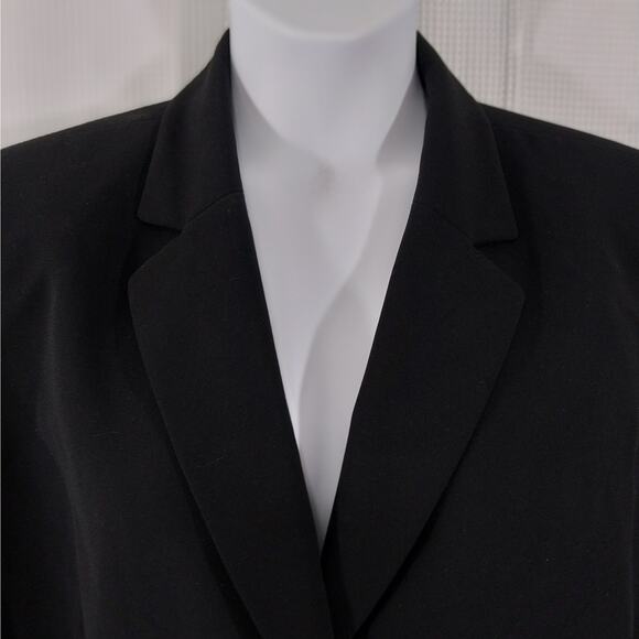LE SUIT SEPARATES! SLEEK, LUXURIOUS BLACK 3 BUTTON FRONT JACKET, BLAZER! SZ 24W - Picture 6 of 10